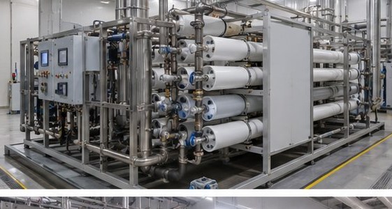 Reverse osmosis membrane skid for ultra-pure water